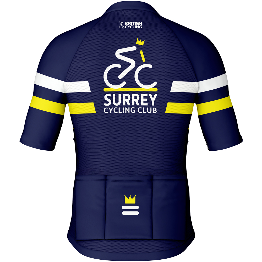 Surrey cycling club jersey.